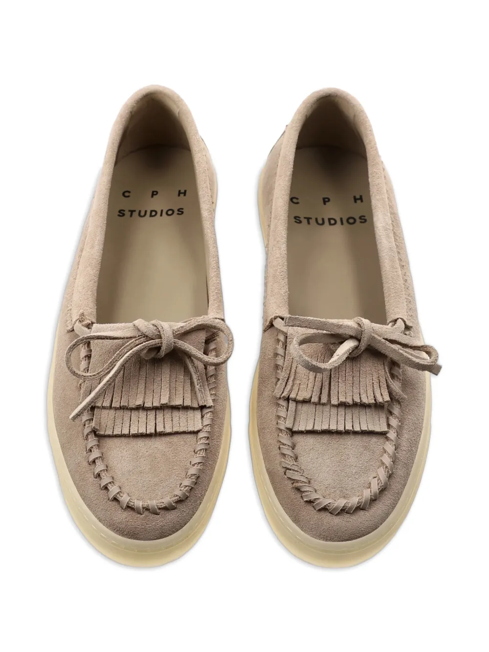 Copenhagen Sneakers met franje stiksel Beige
