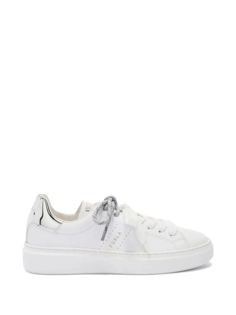 Furla Hype silver-tone detail sneakers Wit