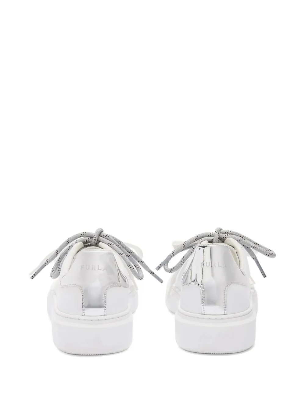 Furla Hype silver-tone detail sneakers Wit