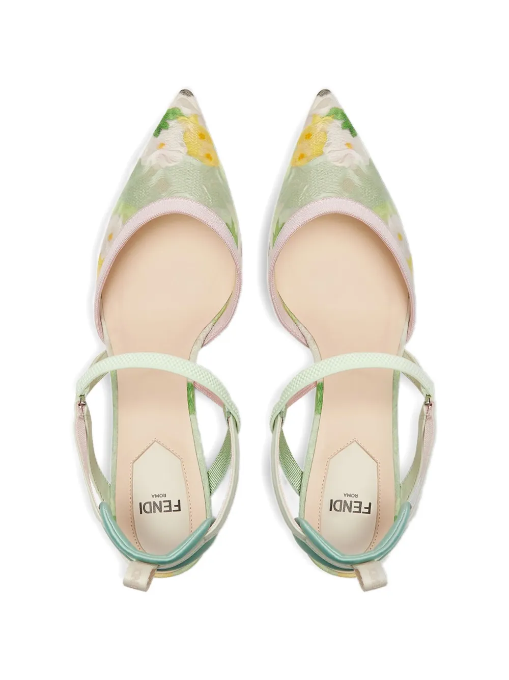 FENDI Colibrì Lite pumps met bloemenprint Groen