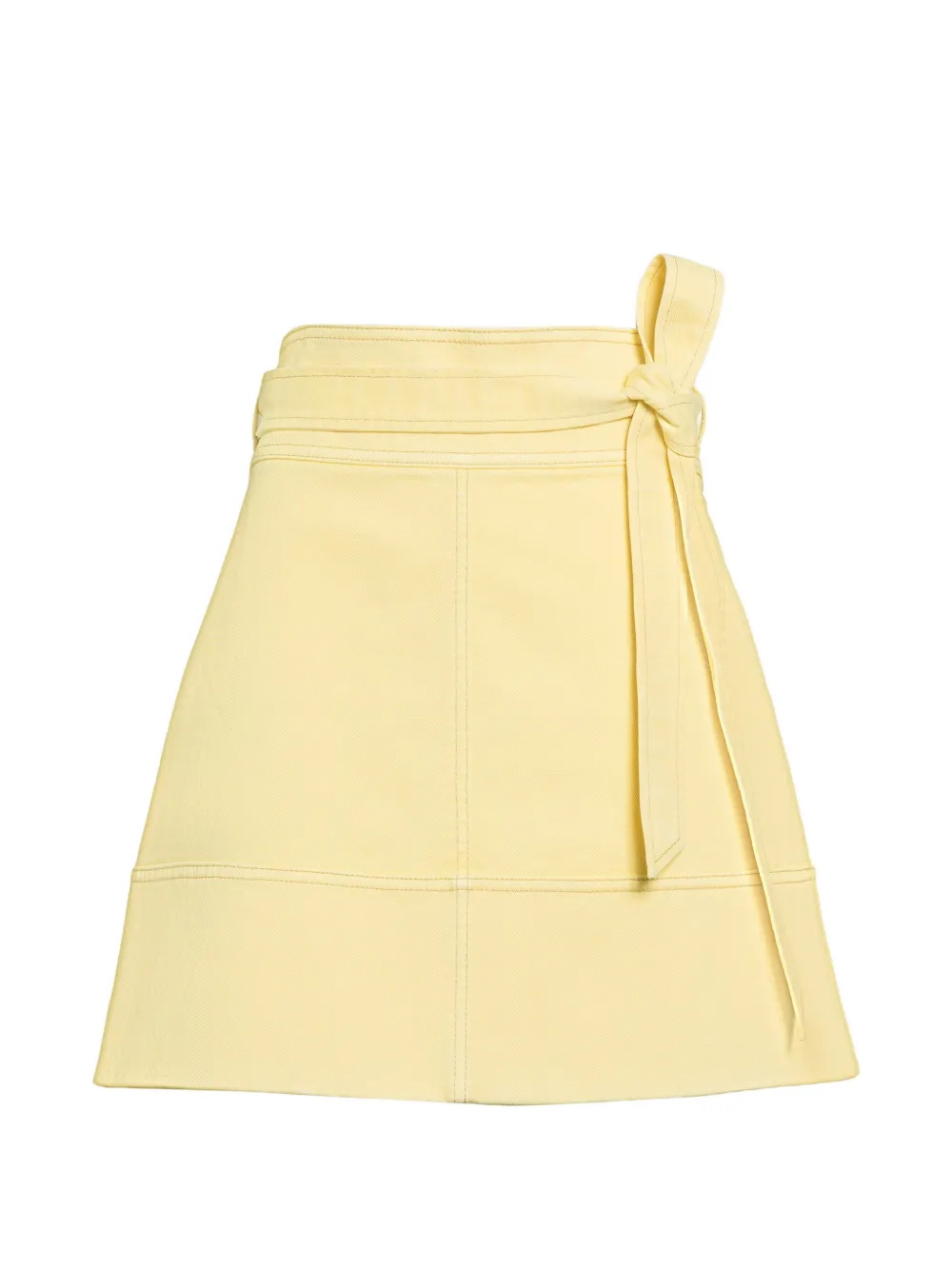 Tanya Taylor Courtney tie-detail skirt - Gelb