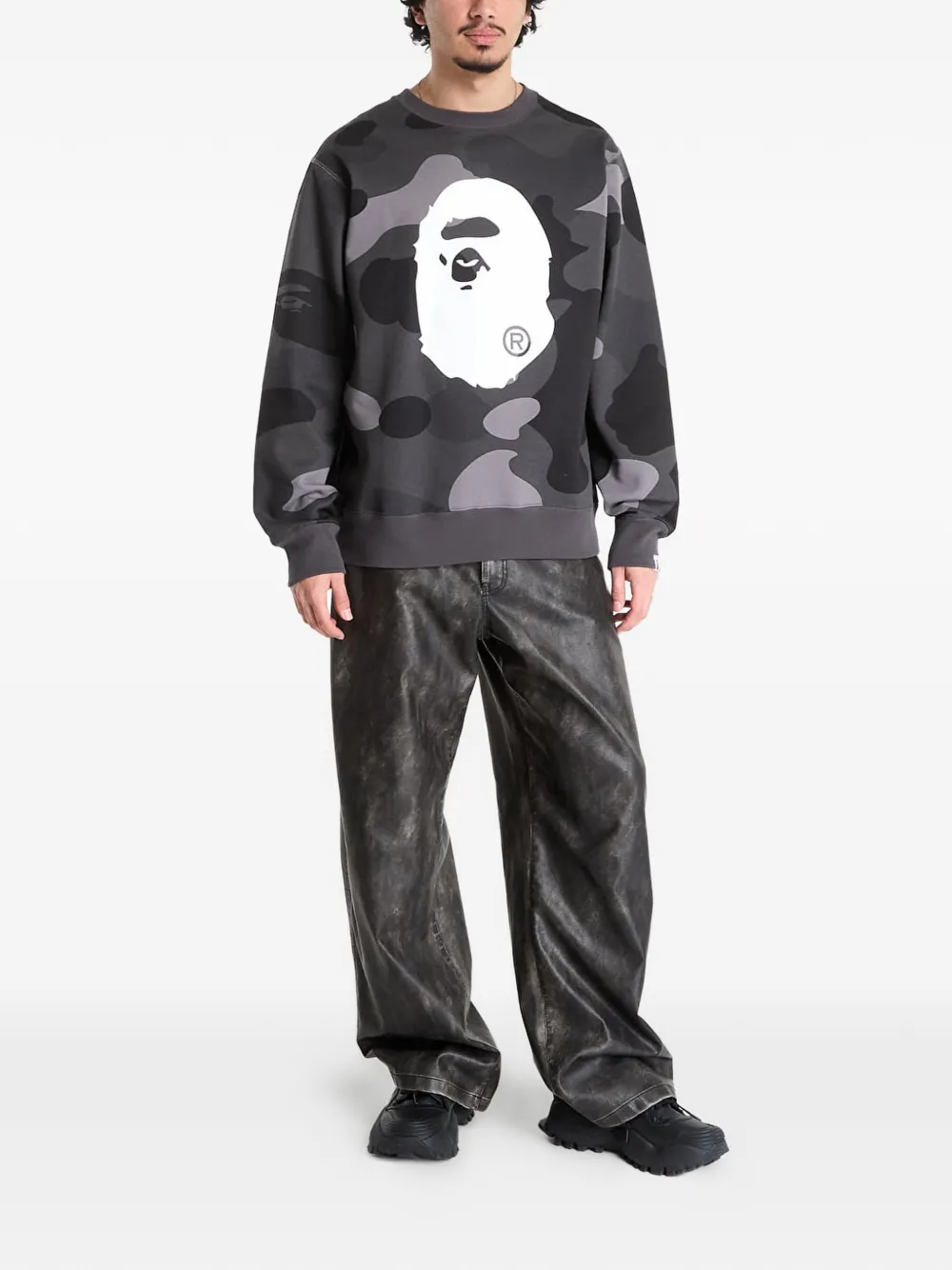 A BATHING APE® 에이프 헤드 카무플라주 스웨트셔츠 | 스웨트셔츠