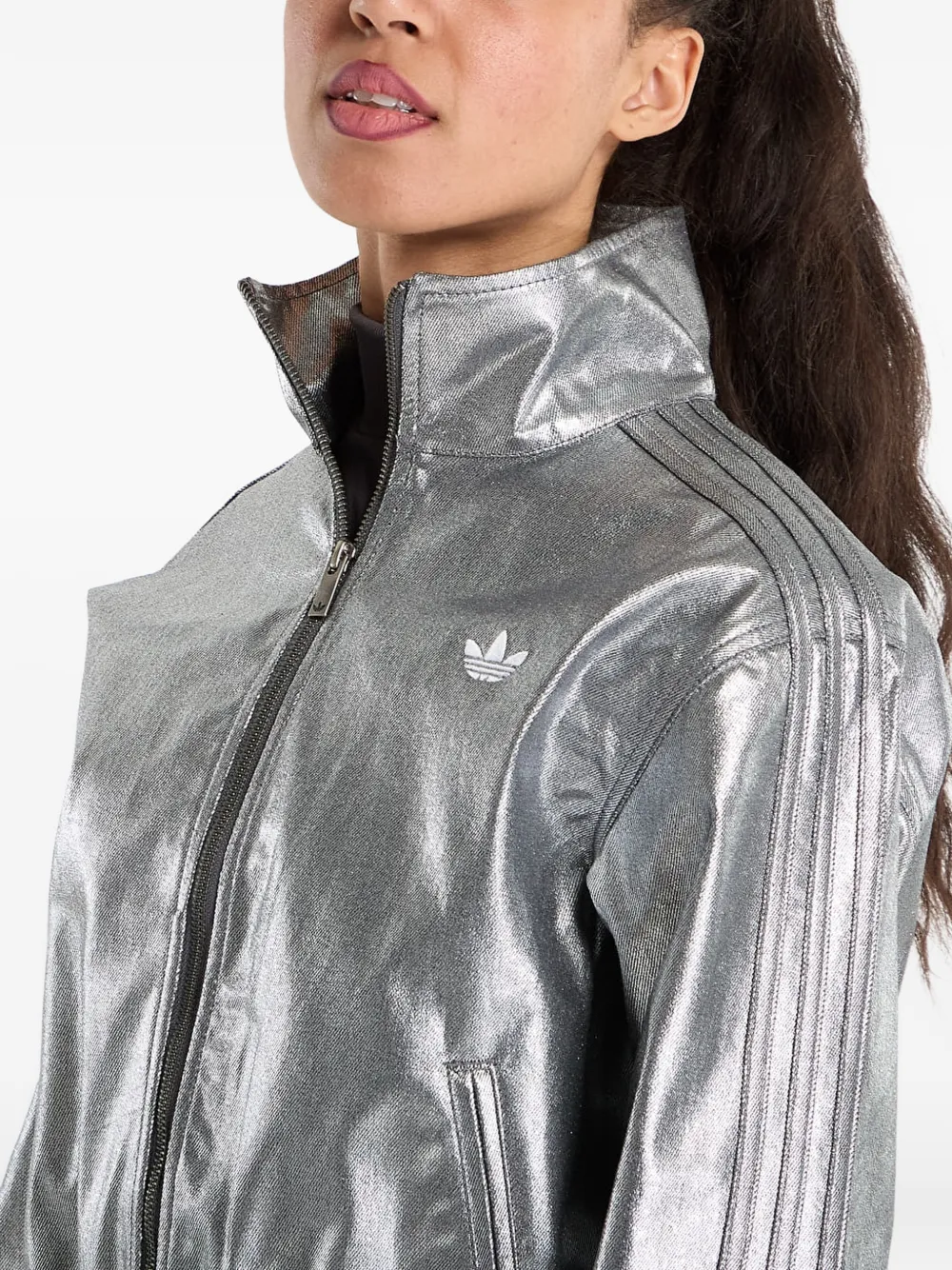 adidas Firebird sporttop Zilver