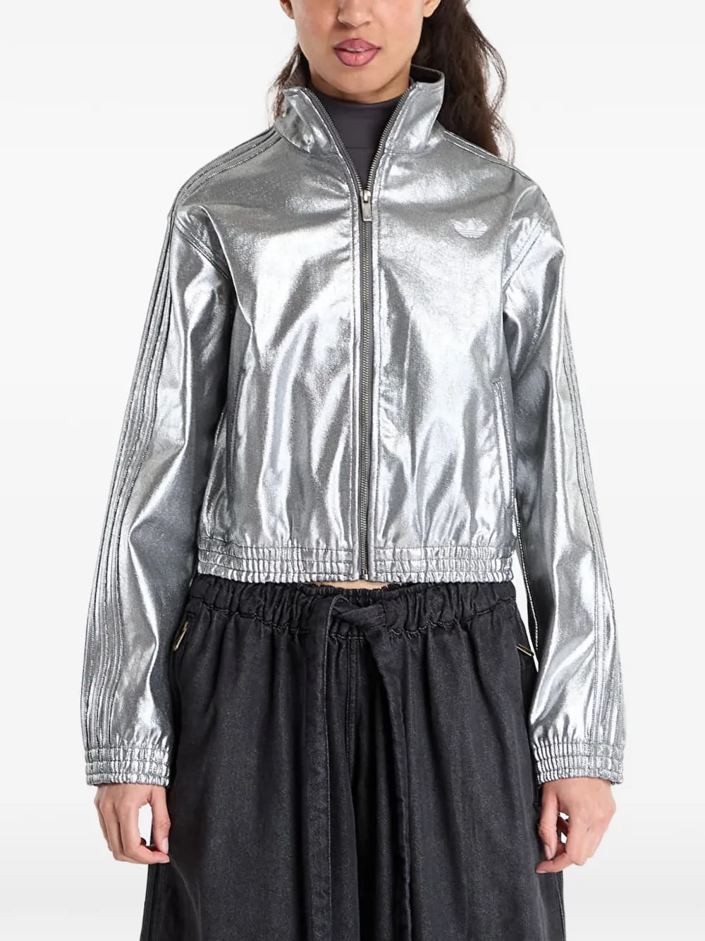 adidas Firebird track top - Argento