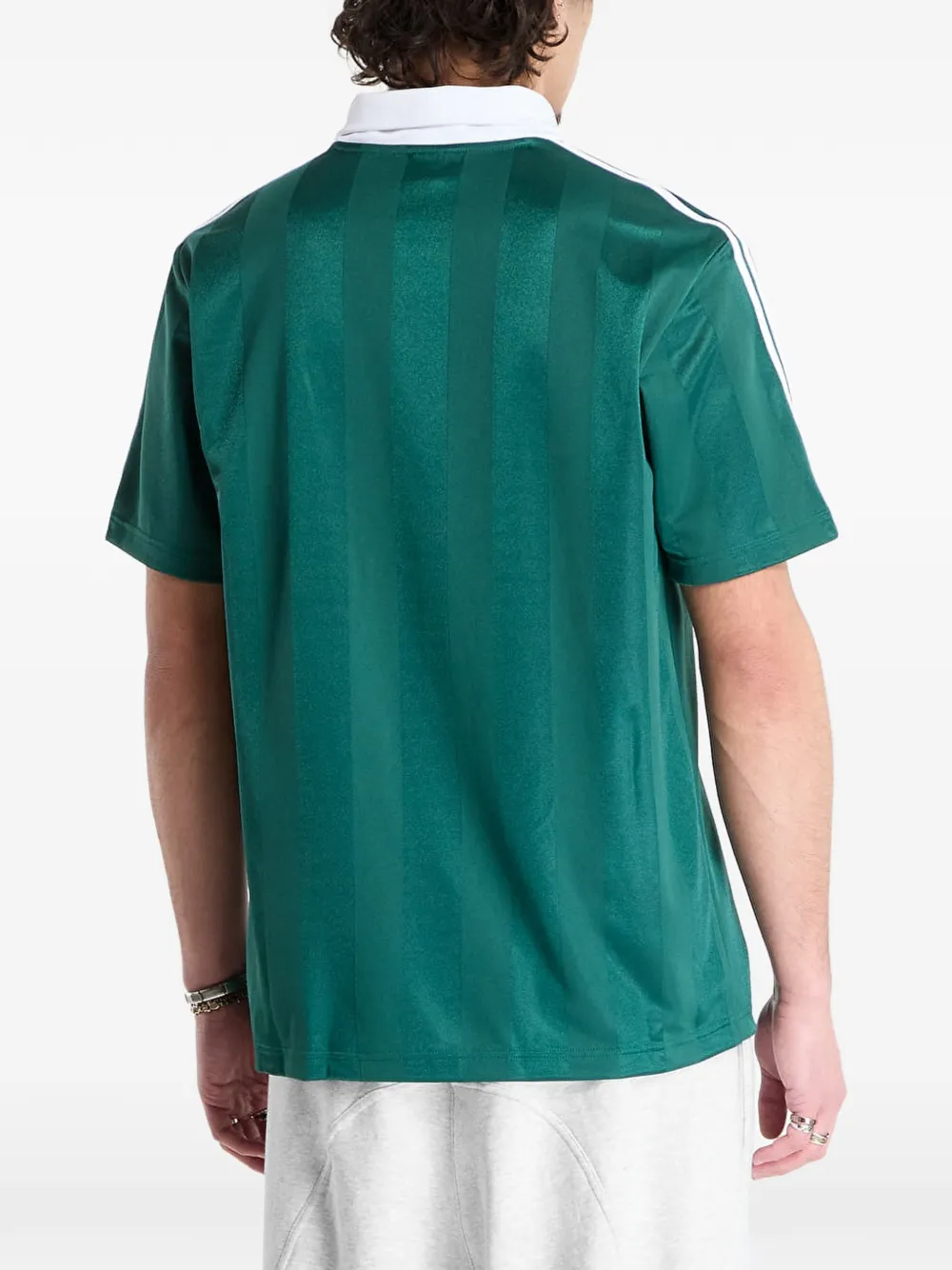 adidas T-shirt met archief kraag Groen
