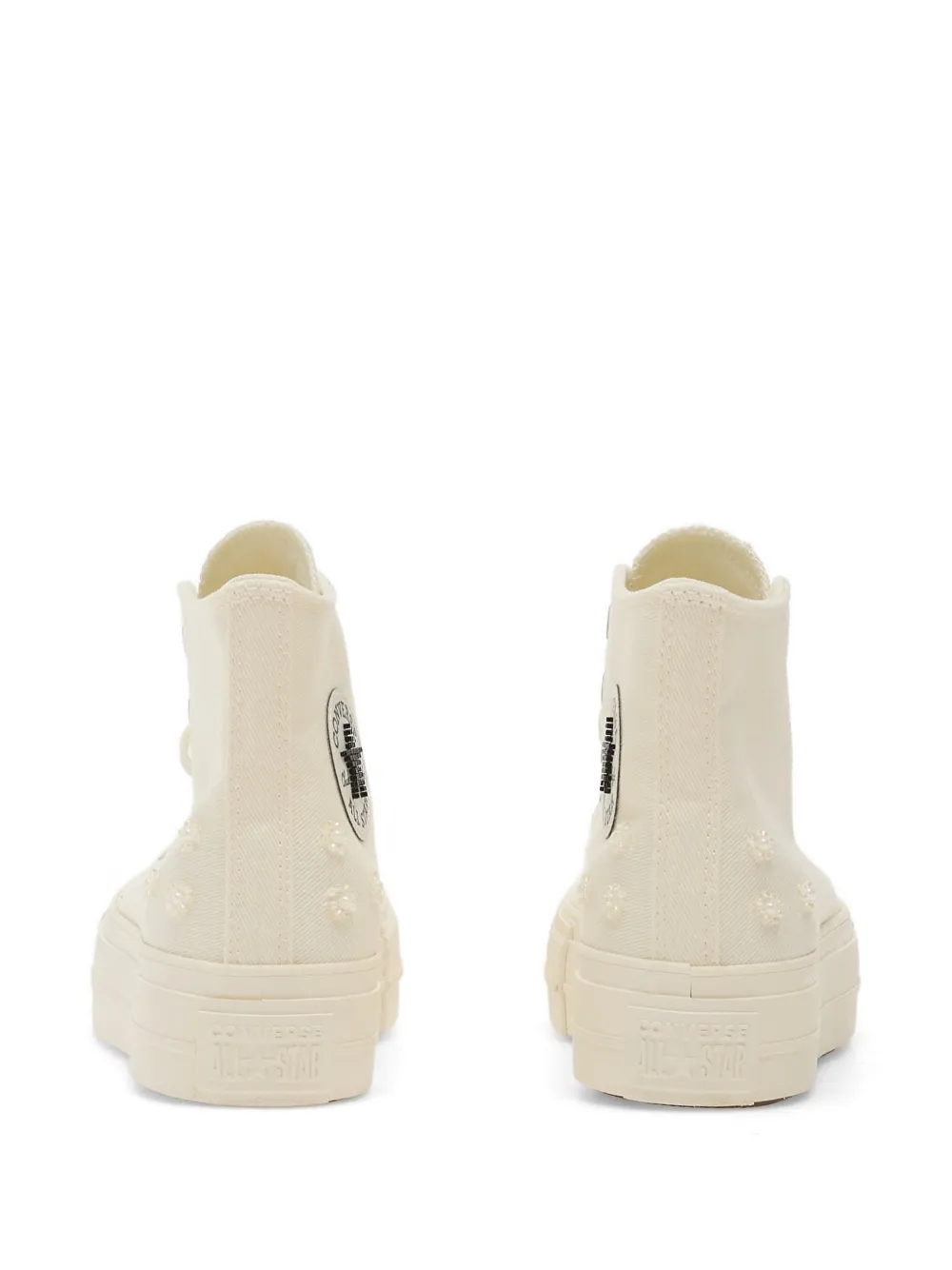 Converse Chuck Taylor All Star flower embellished sneakers Beige