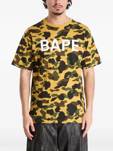 A BATHING APE® camouflage rhinestone T-shirt