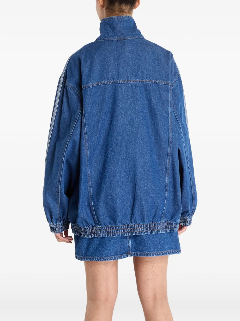 adidas Firebird Adilenium denim jack Blauw