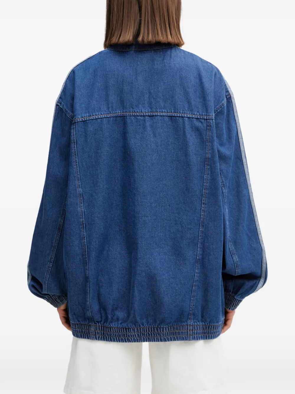 adidas Firebird Adilenium denim jack Blauw