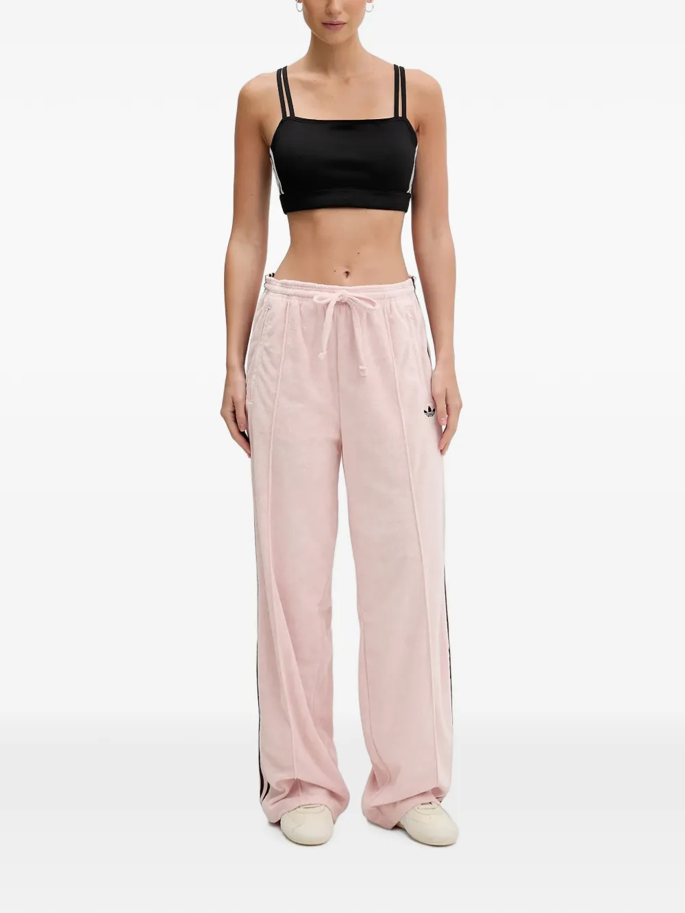 adidas Trainingsbroek met wijde pijpen Roze