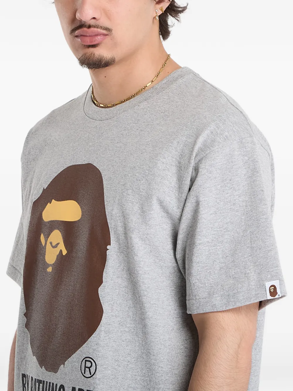 A BATHING APE T-shirt met print Grijs