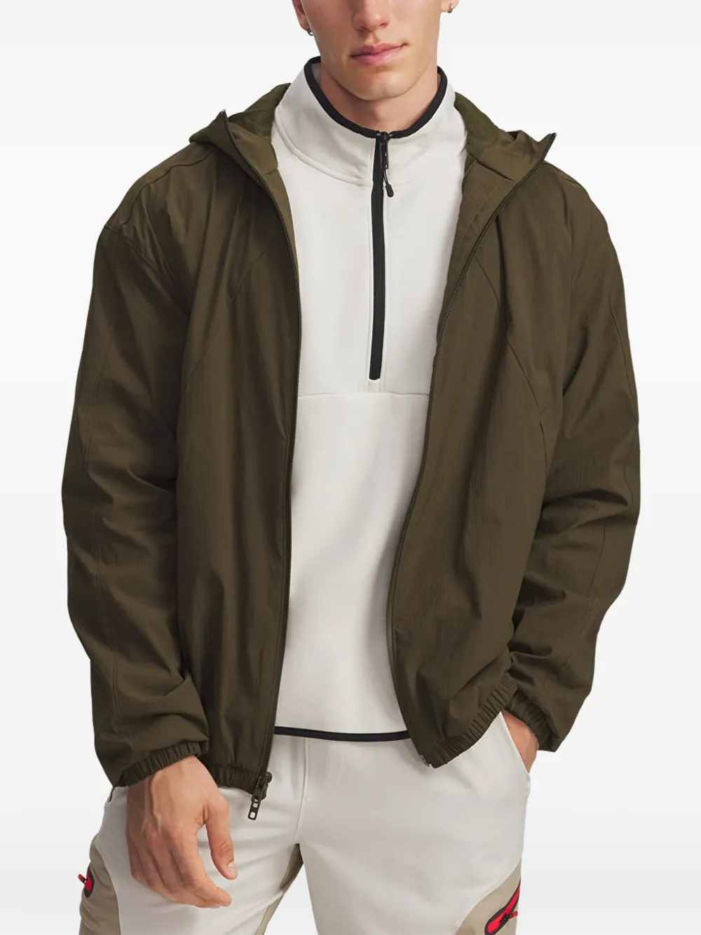 Under Armour Unstoppable Txt zip hooded jacket - Verde