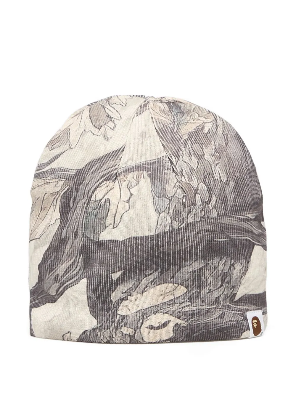 A BATHING APE® camo-print beanie - Grigio