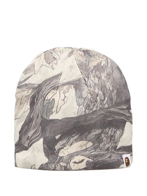 A BATHING APE® camo-print beanie