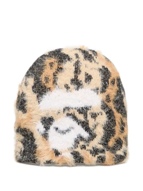 A BATHING APE® Wild leopard-pattern beanie hat
