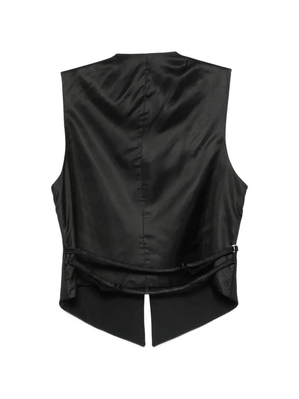 ARMARIUM Guia button-up gilet met V-hals Zwart