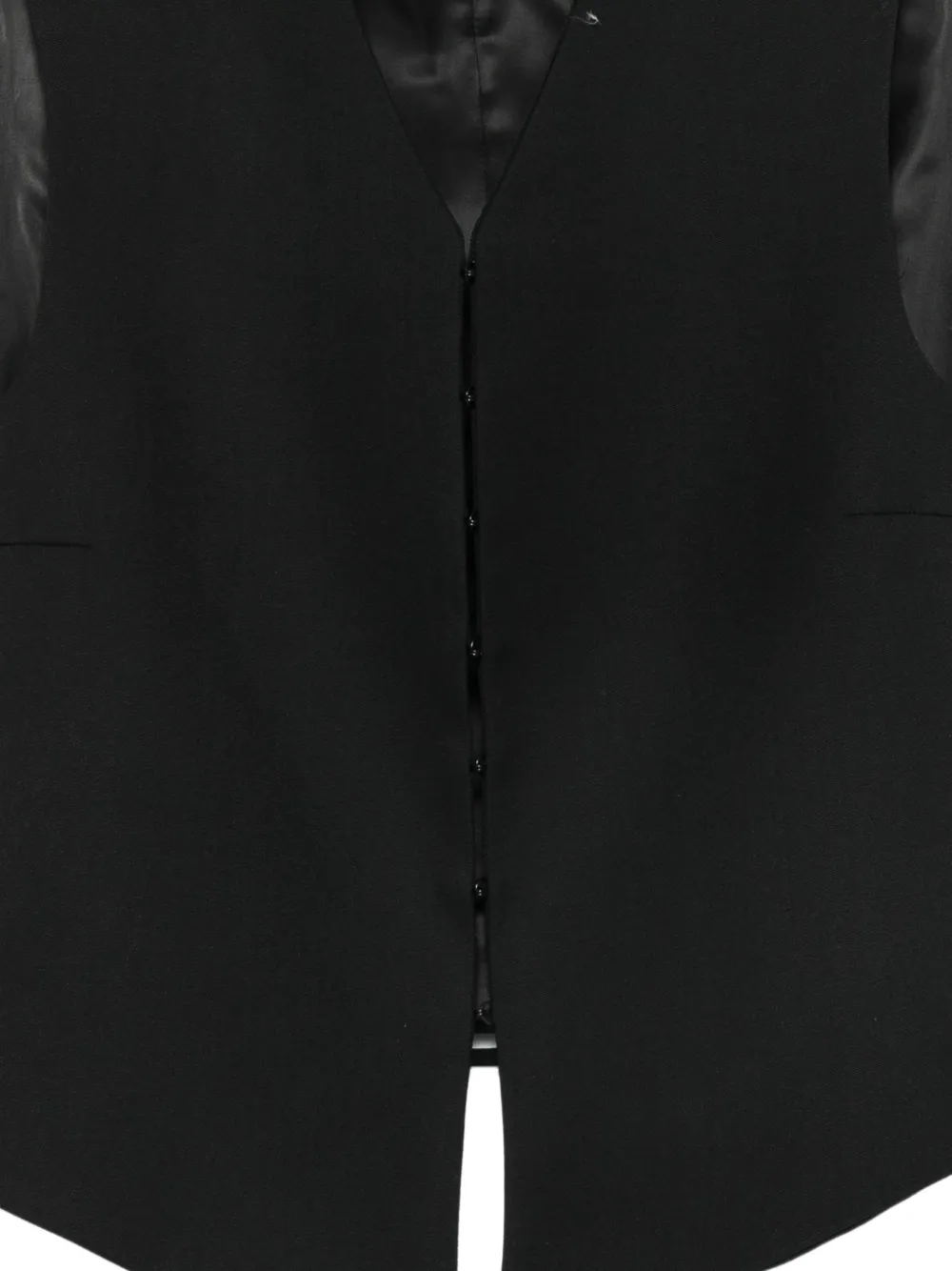ARMARIUM Guia button-up gilet met V-hals Zwart