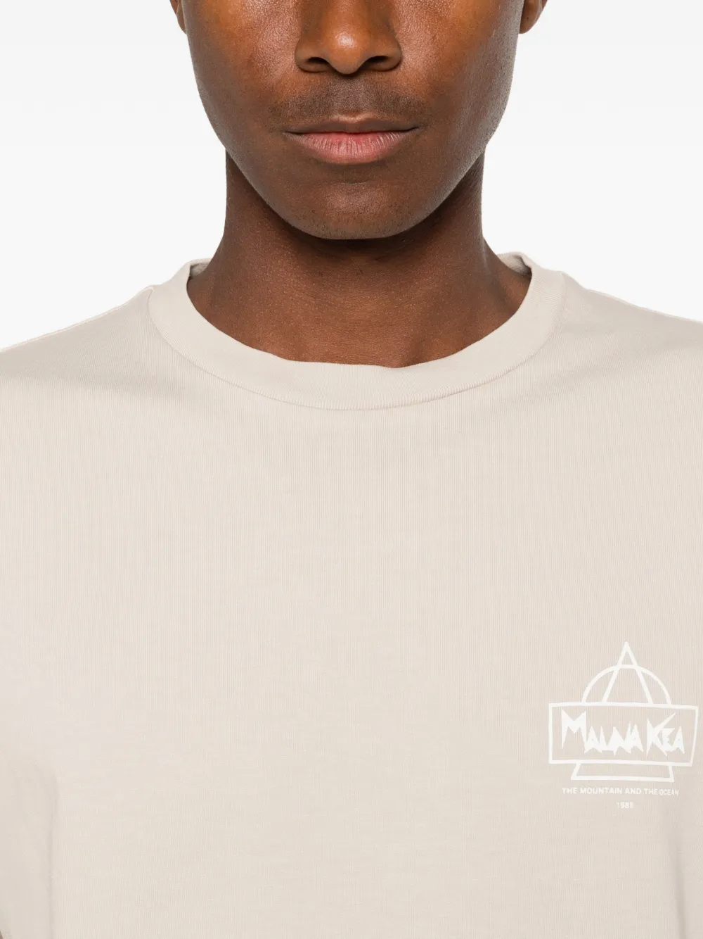 Mauna Kea T-shirt met logoprint Beige