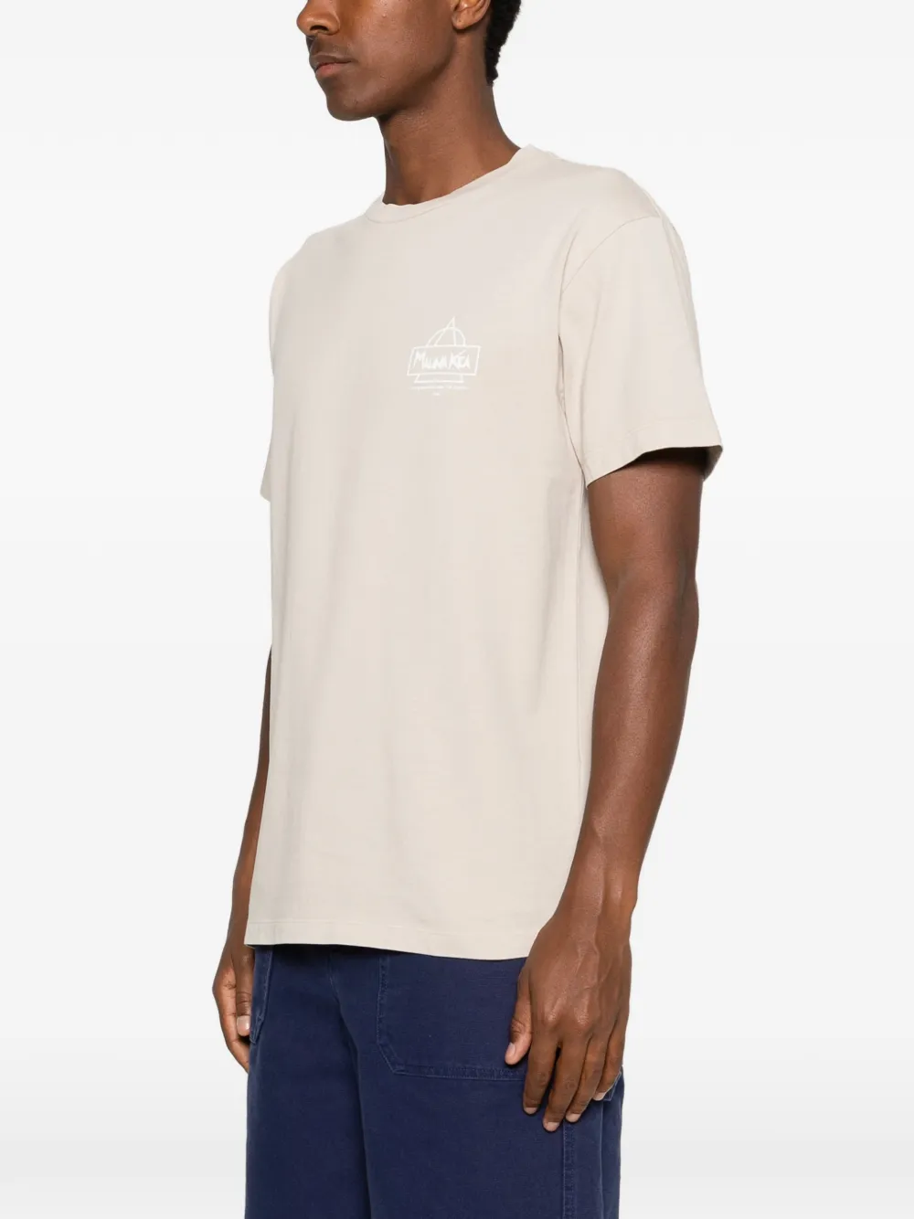 Mauna Kea T-shirt met logoprint Beige