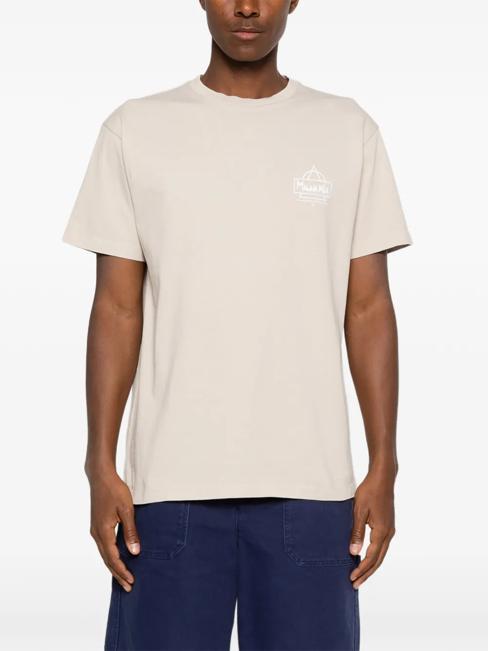 Mauna Kea T-shirt met logoprint Beige