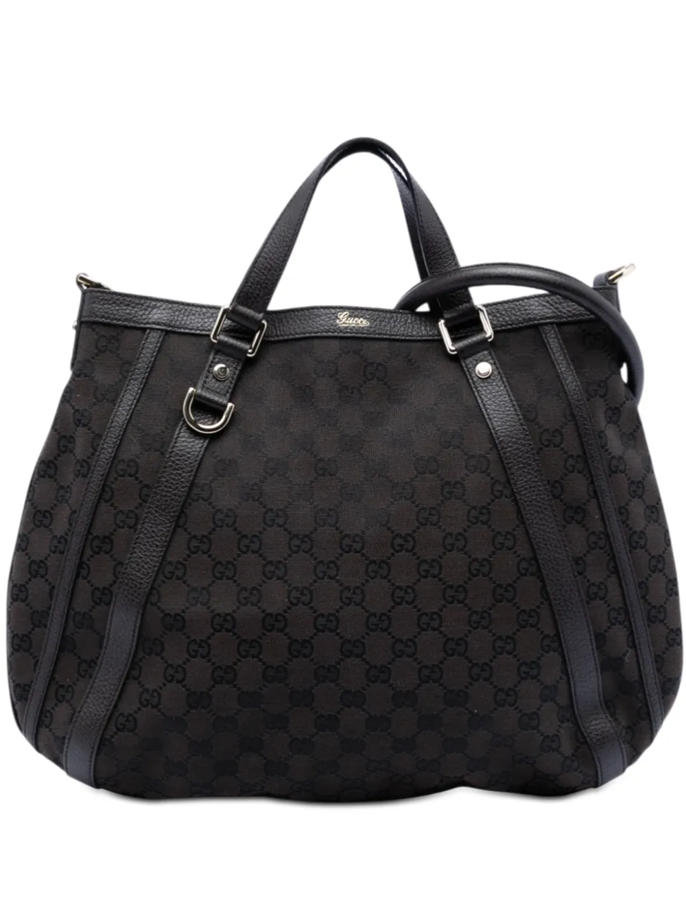 Gucci Pre-Owned 2016-2026 GG Canvas Abbey D Ring Convertible satchel - Braun