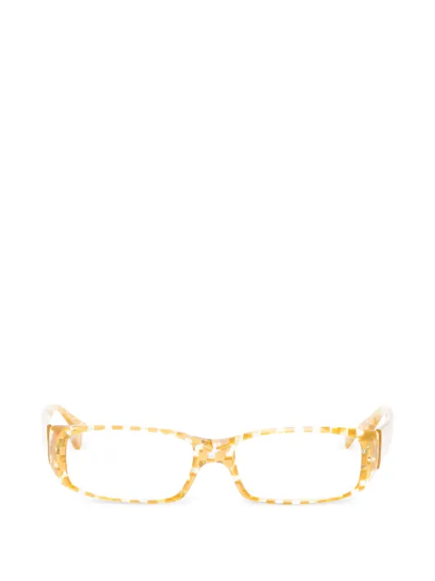 Alain Mikli Vintage lunettes de vue à monture rectangulaire à carreaux (années 2000)