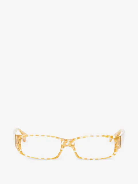 Alain Mikli Vintage 2000s checkered rectangle glasses