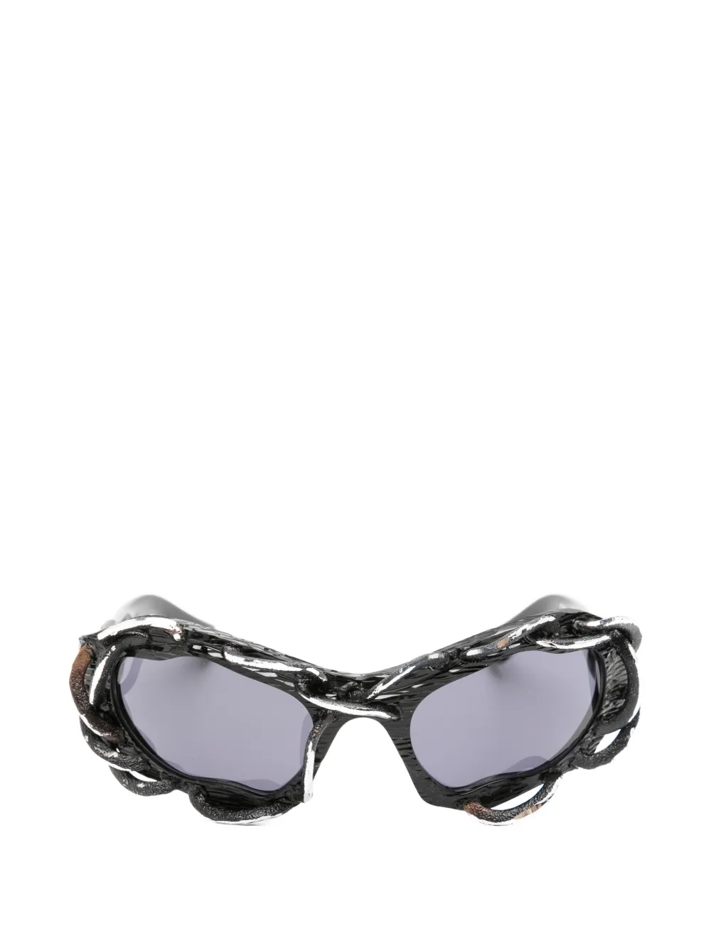 Kuboraum Maske E22 geometric-frame sunglasses - Nero