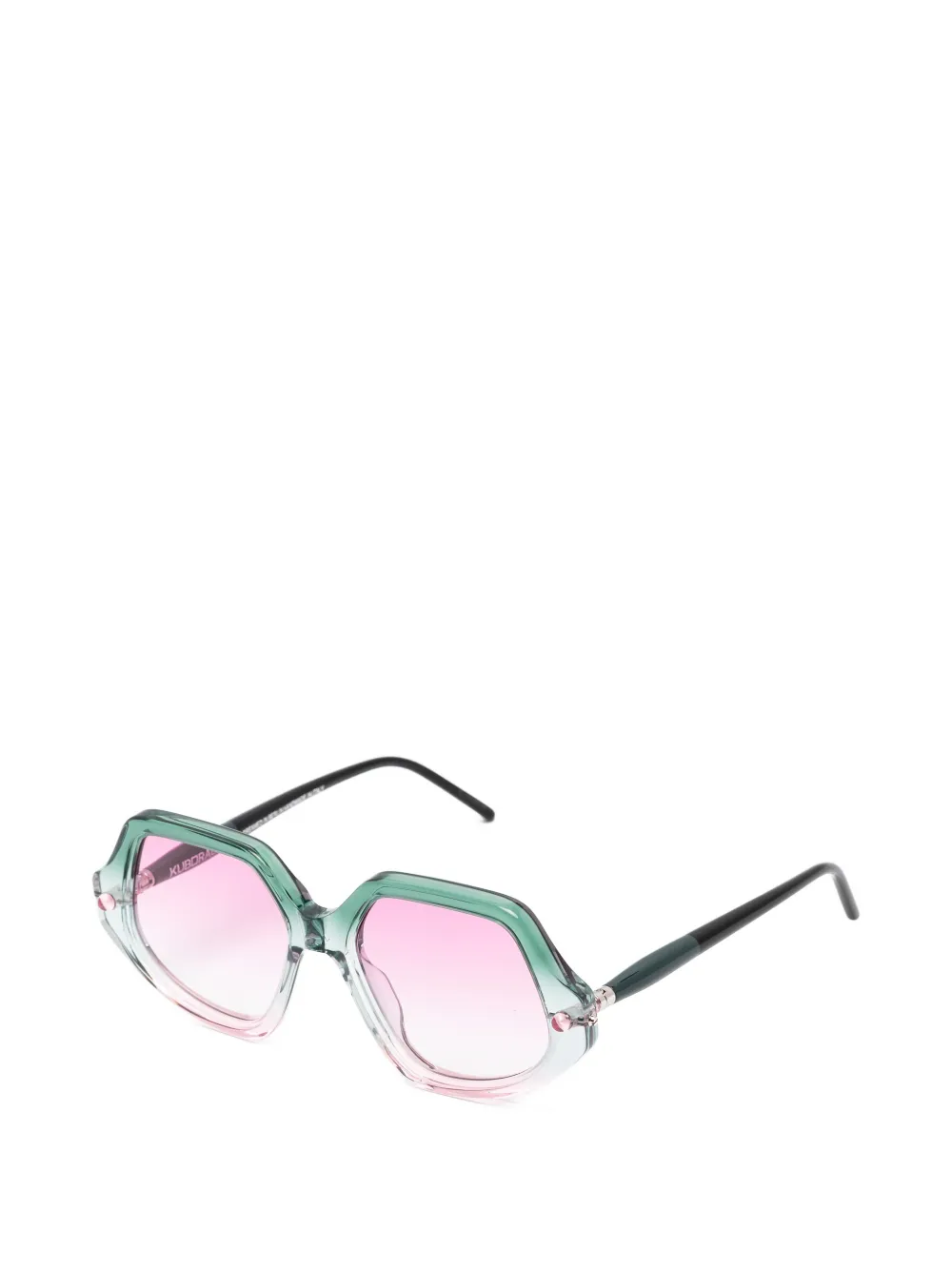 Kuboraum Maske P20 zonnebril met geometrisch montuur Groen