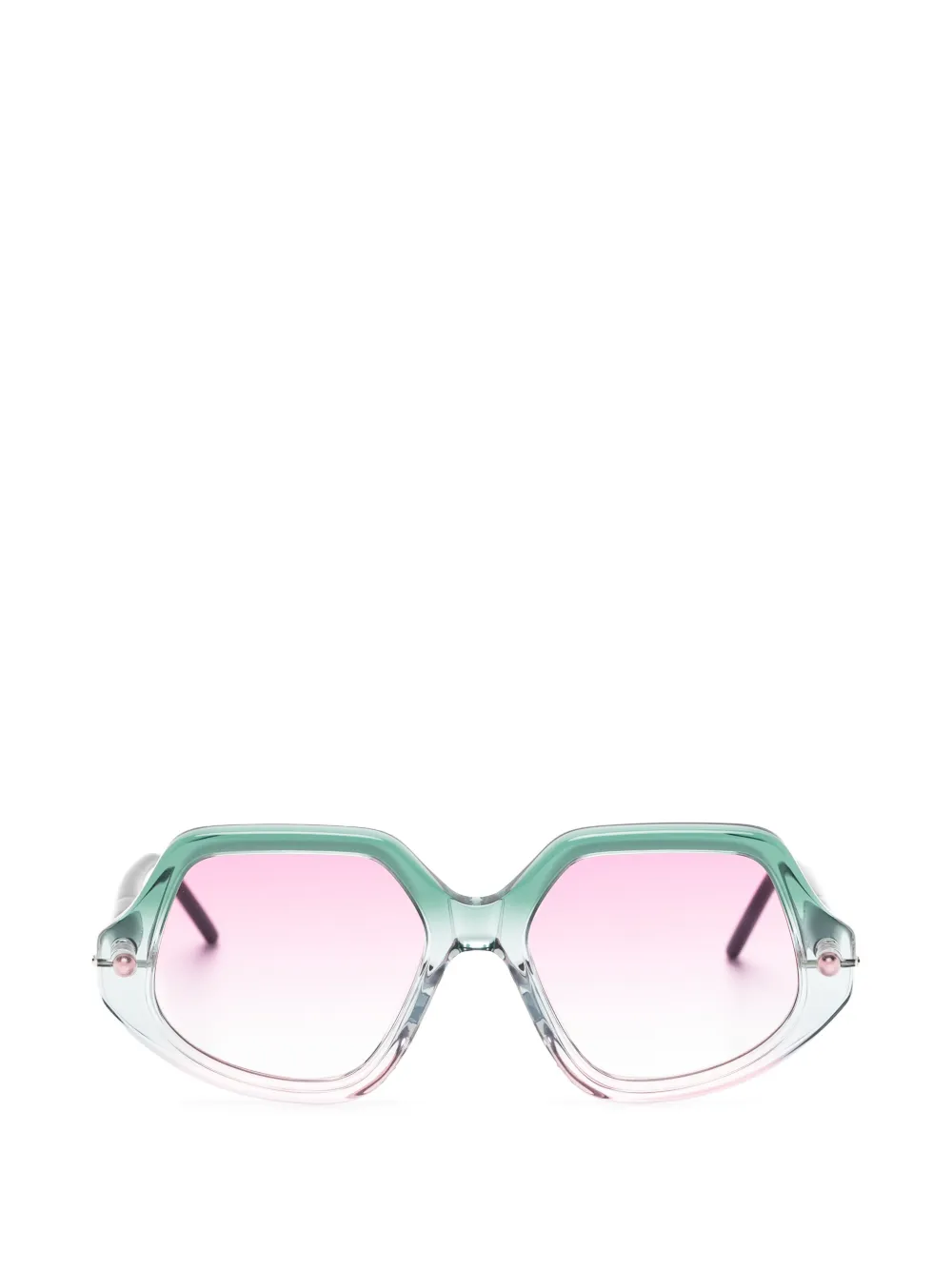 Kuboraum Maske P20 geometric-frame sunglasses - Verde