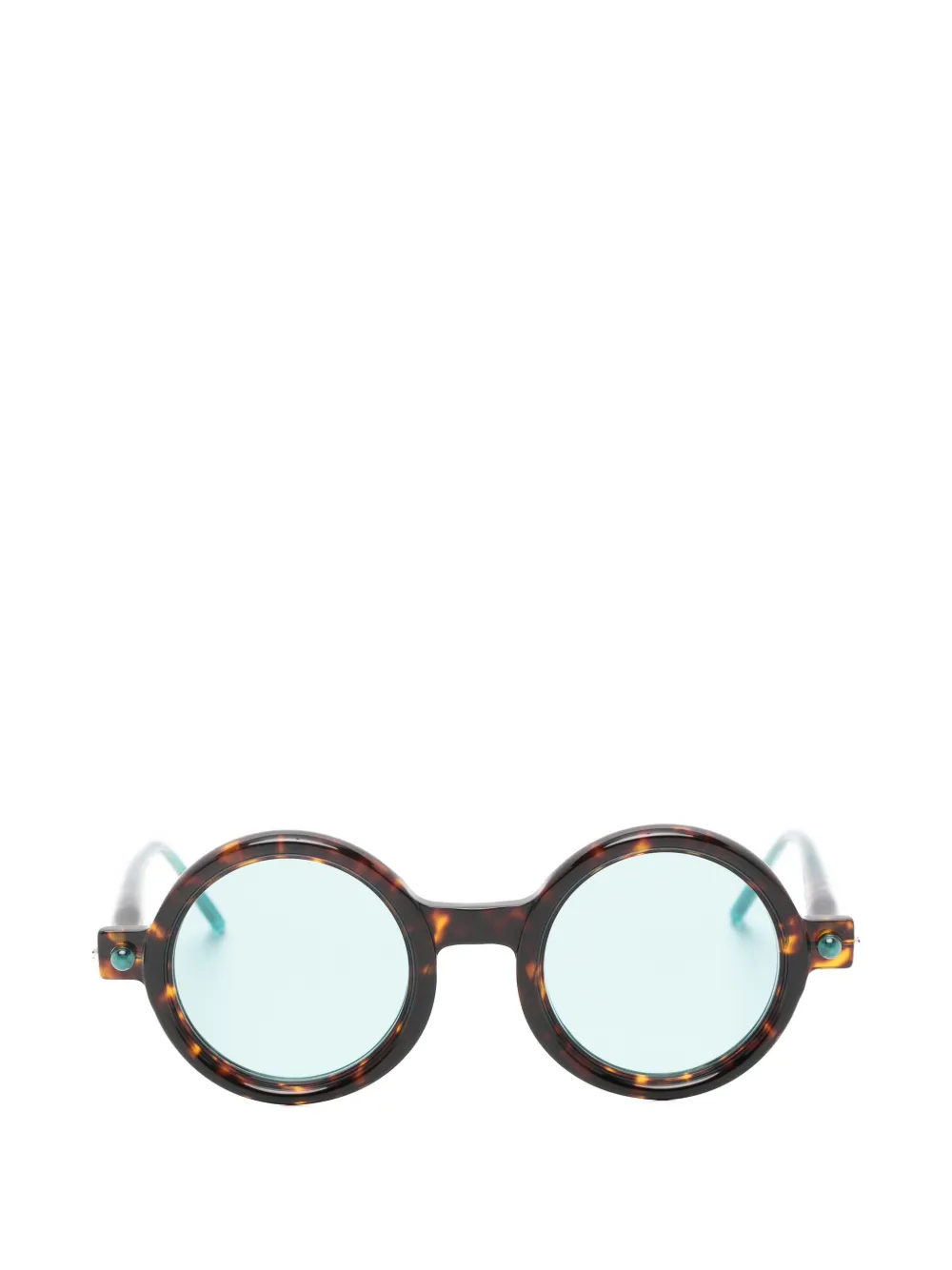 Kuboraum Maske P1 round-frame sunglasses - Marrone