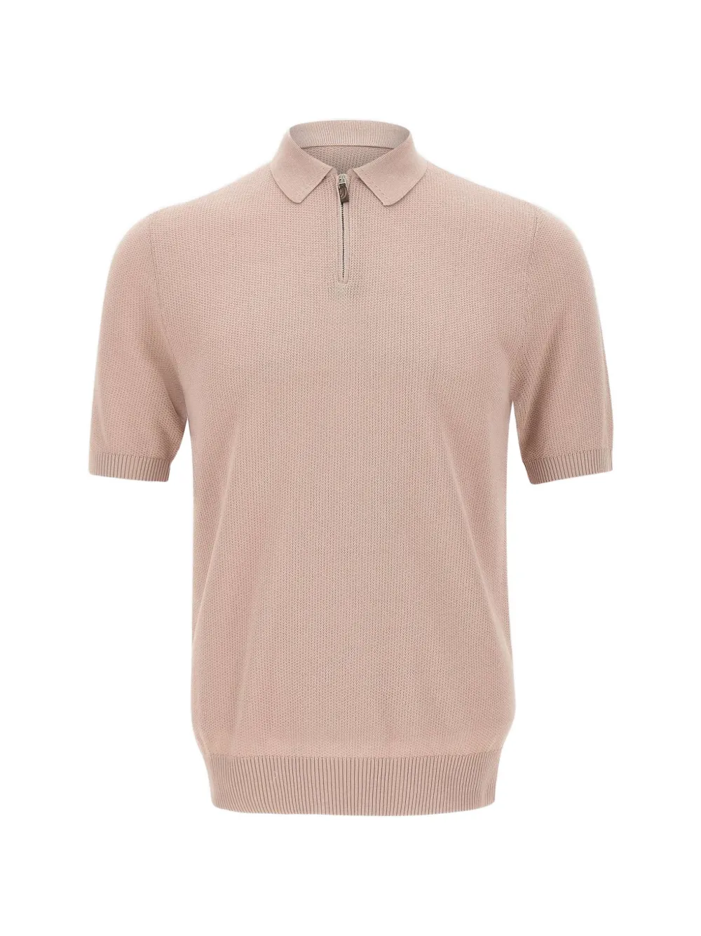 Eleventy half-zip polo shirt - Toni neutri