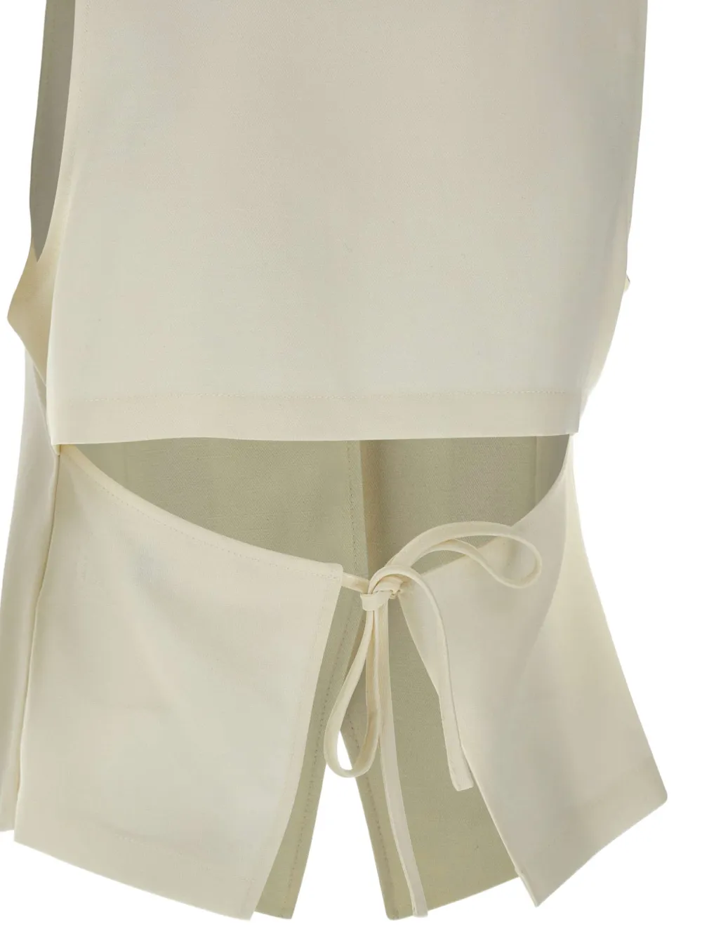 BOSS Modern-fit gilet met open rug Beige