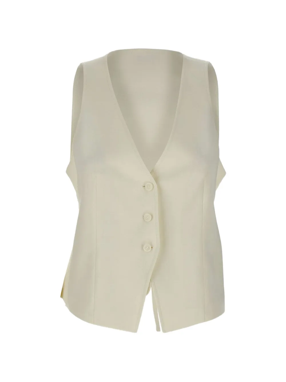 BOSS modern-fit waistcoat with open back - Toni neutri