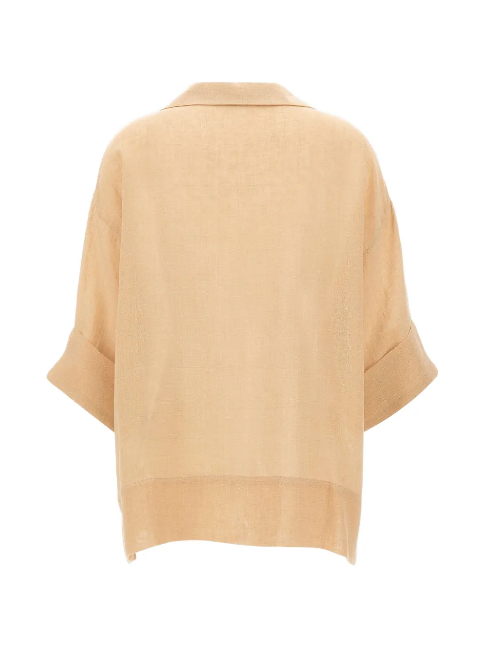 Eleventy Blouse met V-hals Beige