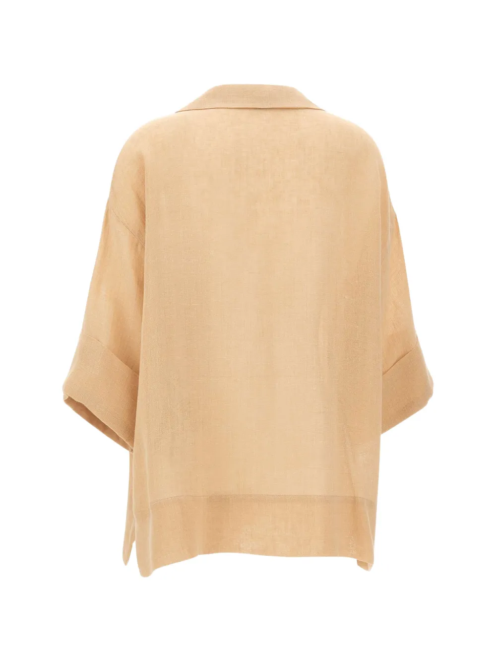 Eleventy Blouse met V-hals Beige
