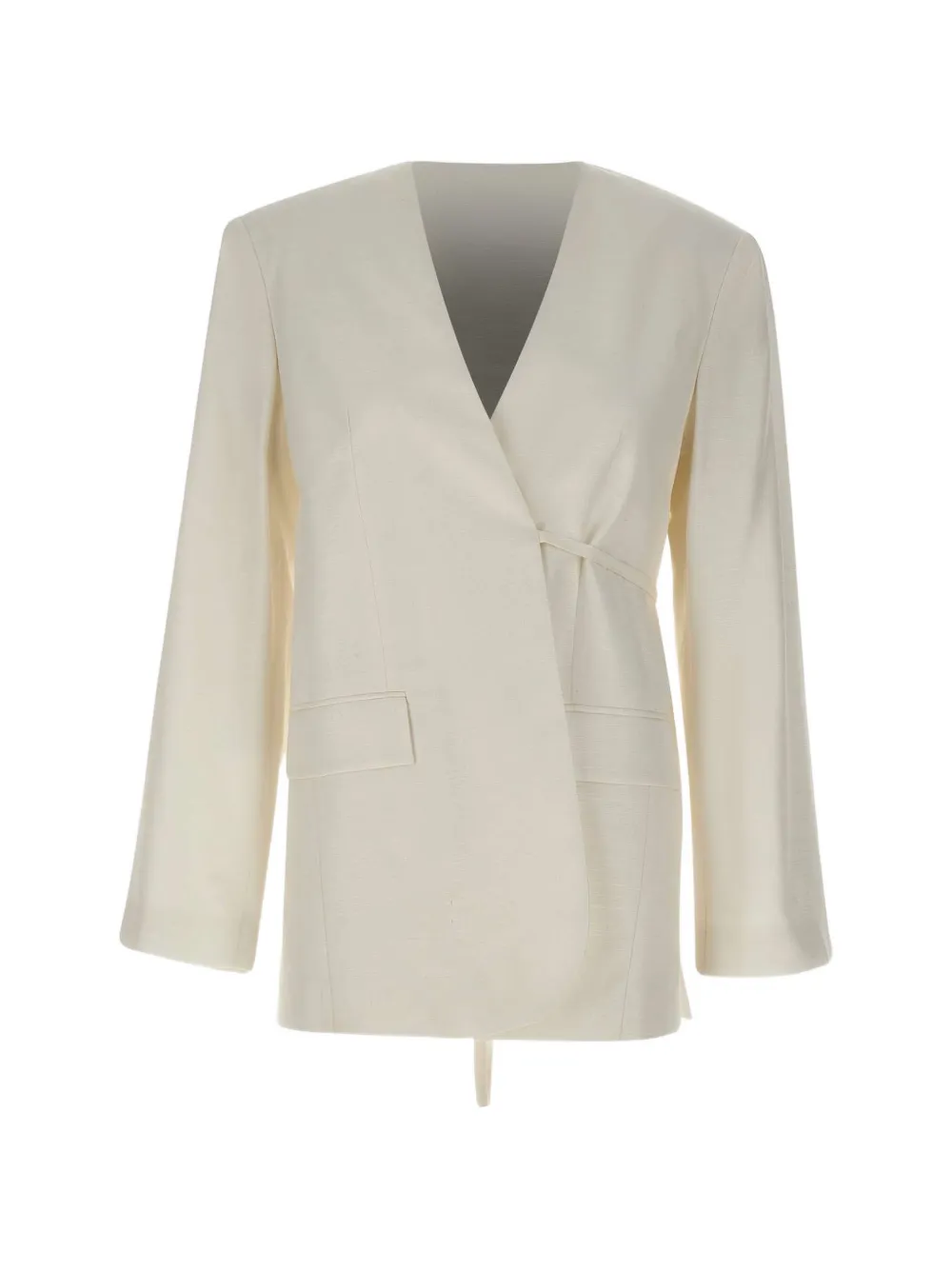 HERSKIND Indiana tie-belt blazer - Toni neutri