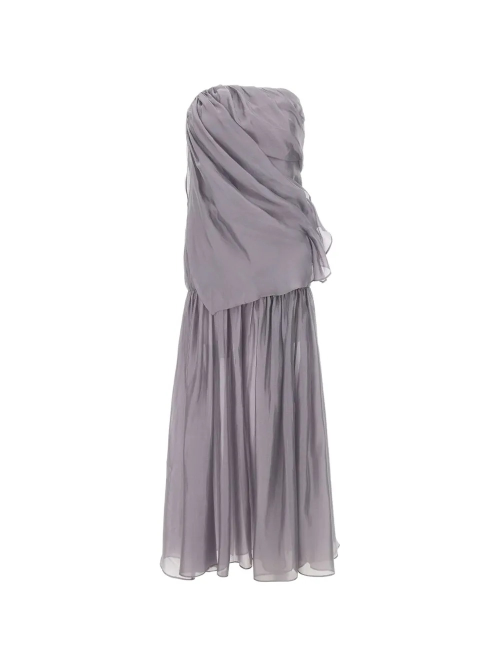 The Garment Gilian draping ruffled maxi dress - Grigio