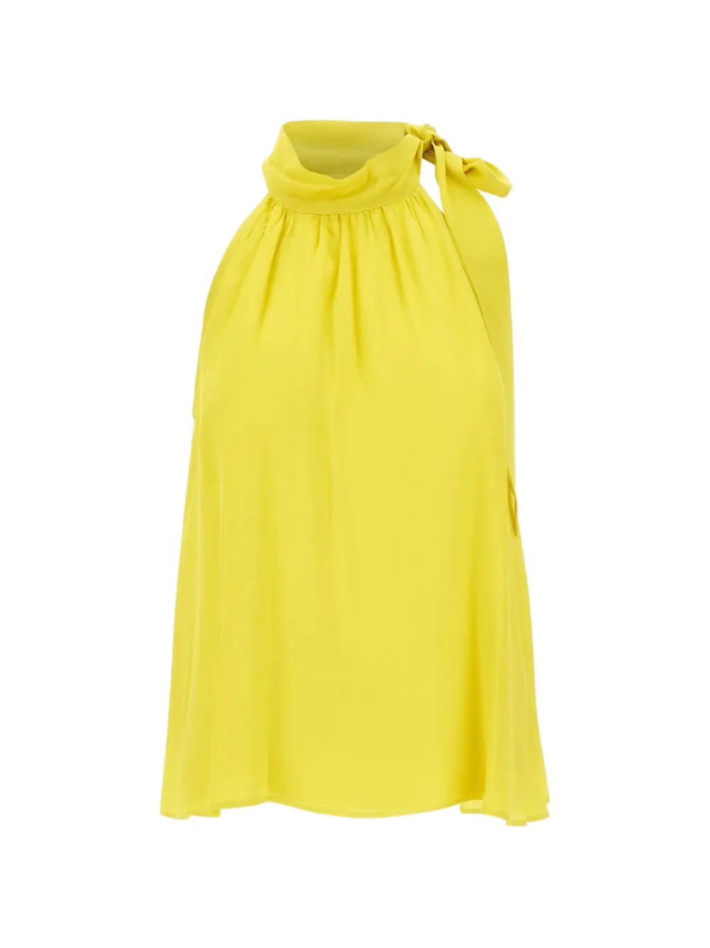 kaos Icona halterneck bow top - Giallo