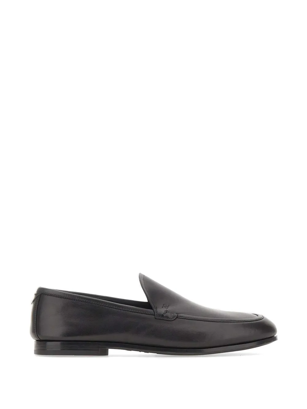Fabi leather flat loafers - Nero