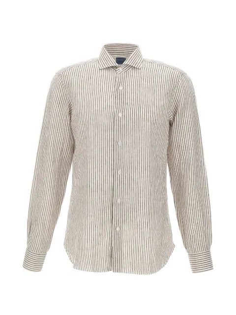 Barba striped button shirt