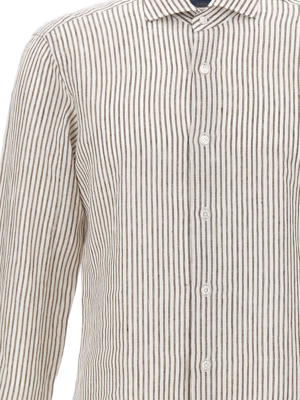 Barba Gestreept overhemd Beige