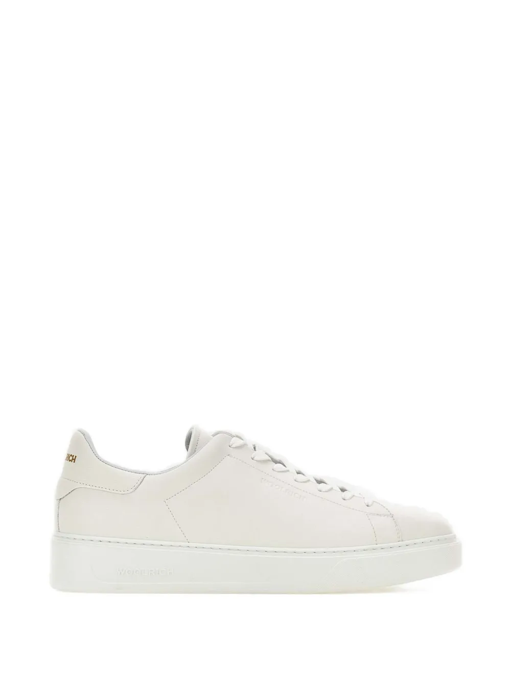 Woolrich lace-up leather sneakers - Bianco
