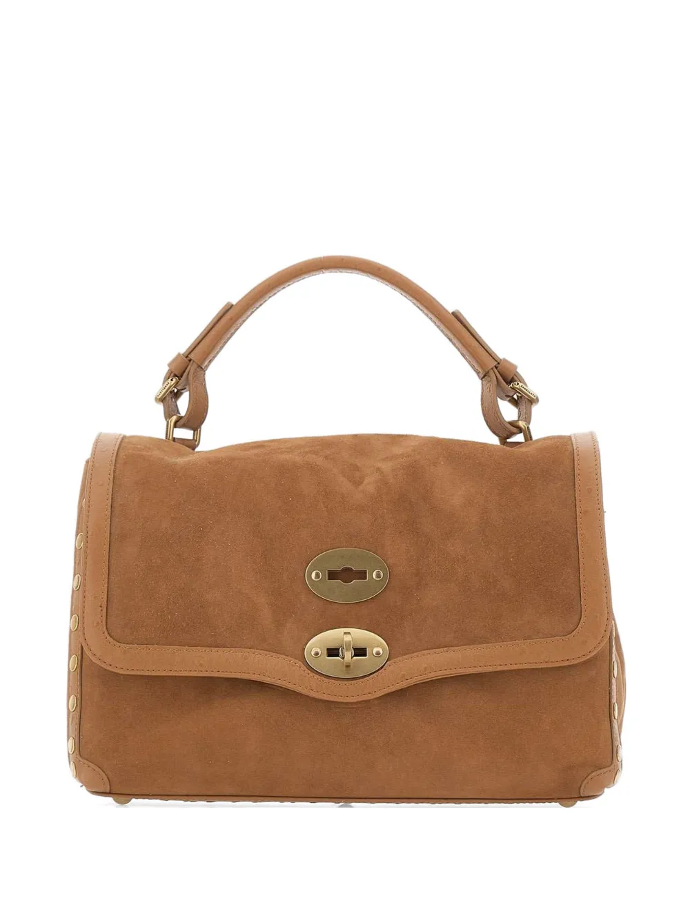 Zanellato Postina studded satchel bag - Toni neutri