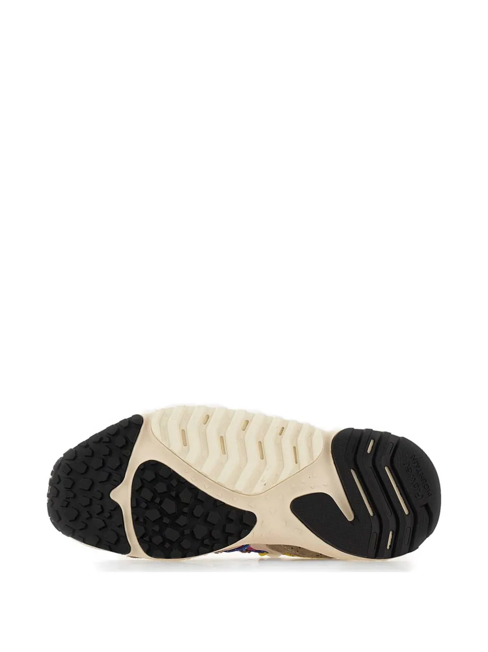 FLOWER MOUNTAIN Yamabushi suede-inserts sneakers Beige