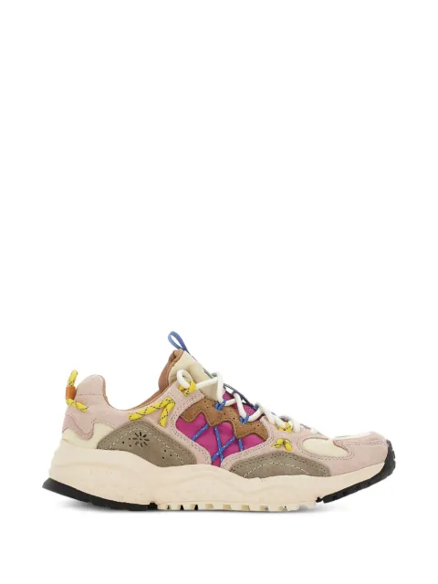 FLOWER MOUNTAIN Yamabushi suede-inserts sneakers