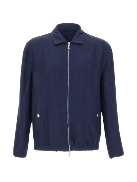 Eleventy zip-up shirt jacket