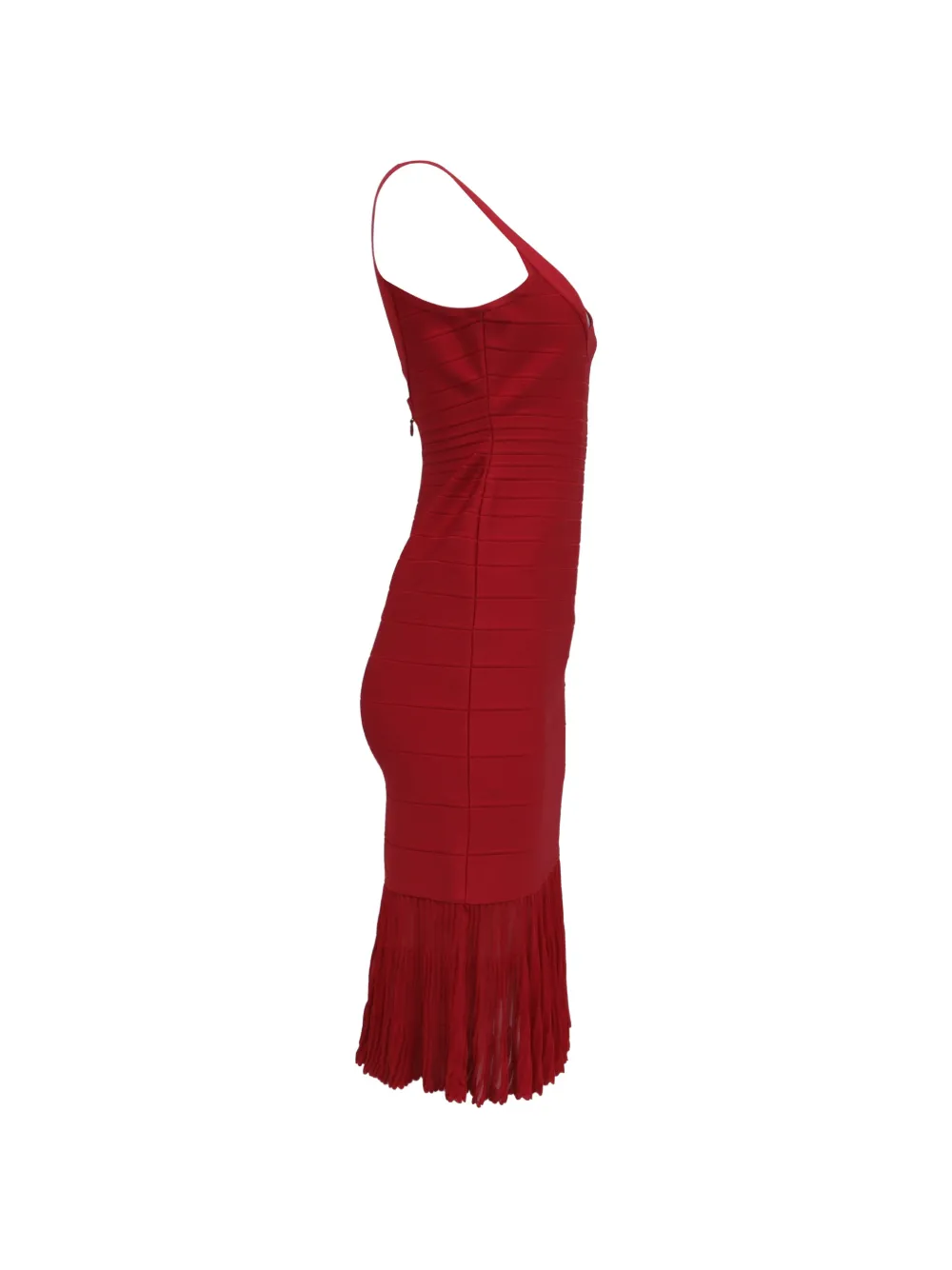 Herv Lger Pre-Owned pleated bandage midi dress | Smart Closet