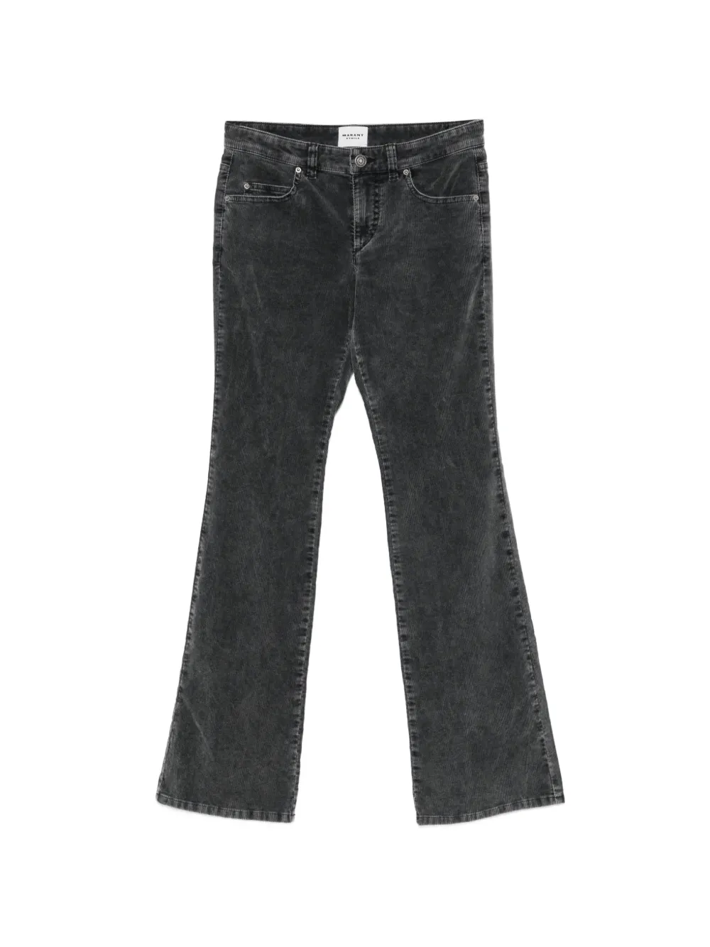 MARANT ÉTOILE Kelly corduroy flared trousers - Nero