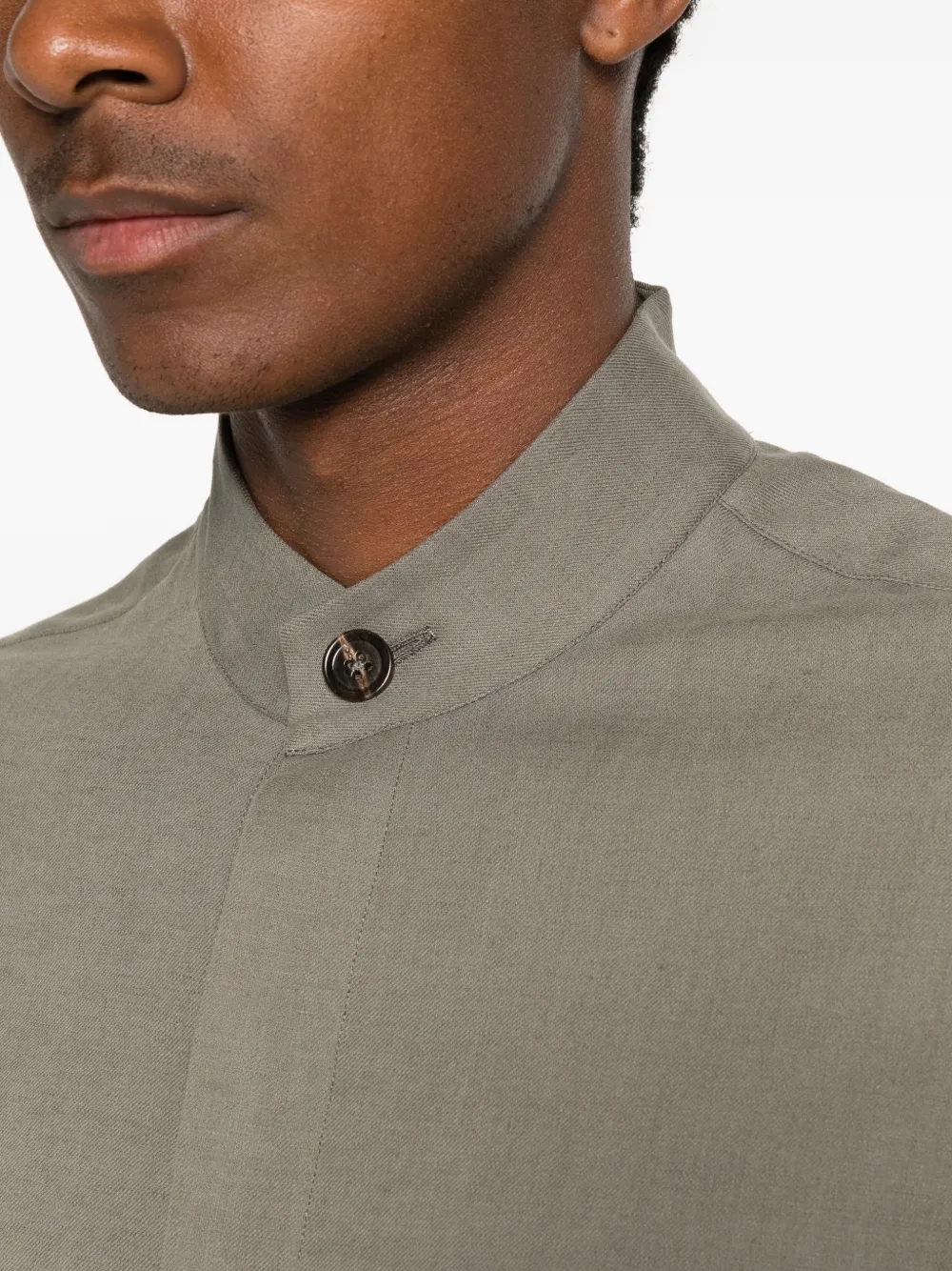 Zegna Shirtjack met klepzak Groen